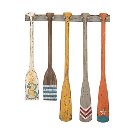 Hand Painted Oars Wall Display by ELK Home | Painted oars, Hand painted walls, Wall decor