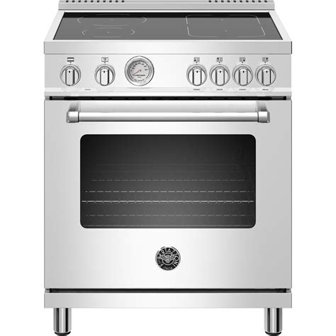 Bertazzoni - 4.7 Cu. Ft. Freestanding Electric Induction Convection Range - Stainless steel at ...