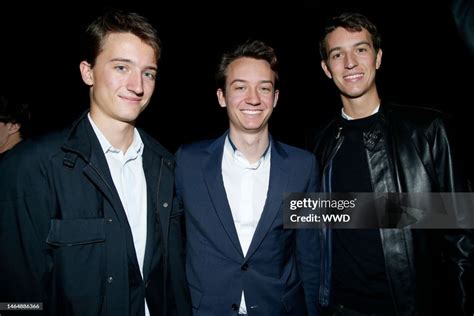 Jean Arnault, Frederic Arnault and Alexandre Arnault in the front row ...