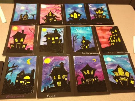 HALLOWEEN ART LESSONS for 5th Grade and up I've put together 6 of my ...