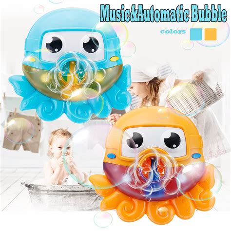 Bubble Machine Automatic Bubble Maker Bath Water Toys Baby Kids Sucker ...