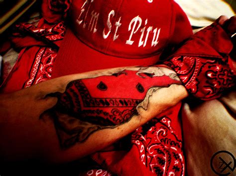 Piru Blood Gang Tattoo Designs