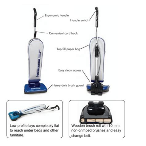 Powr-Flite PF62EC Lightweight Upright Vacuum, 8 Lb. — LIfe and Home