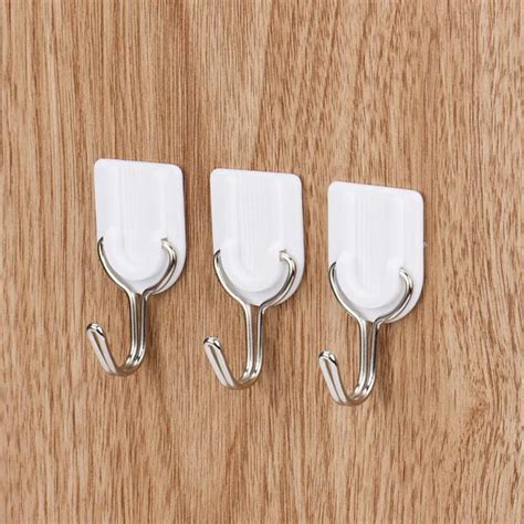 Safety 6Pcs Door Wall Hanger Holder Tiles Glass Adhesive Strong Sticky ...