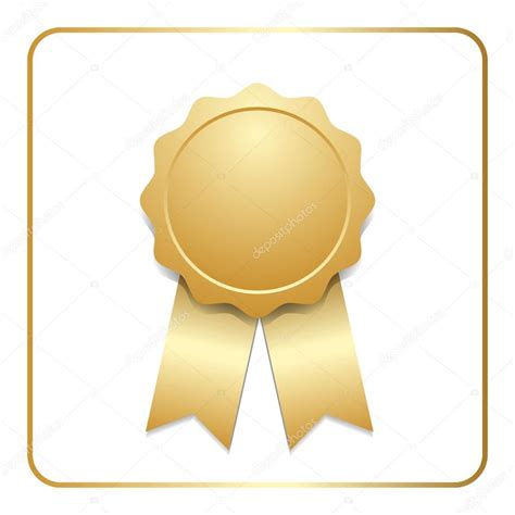 Gold Ribbon Award Vector