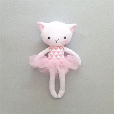 Cat rag doll plush cat toy handmade cat doll heirloom doll plush doll cloth doll fabric cat doll ...