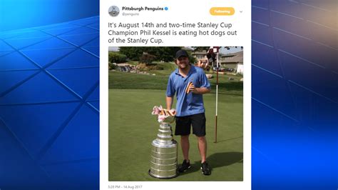 Phil Kessel used Stanley Cup to hold hot dogs