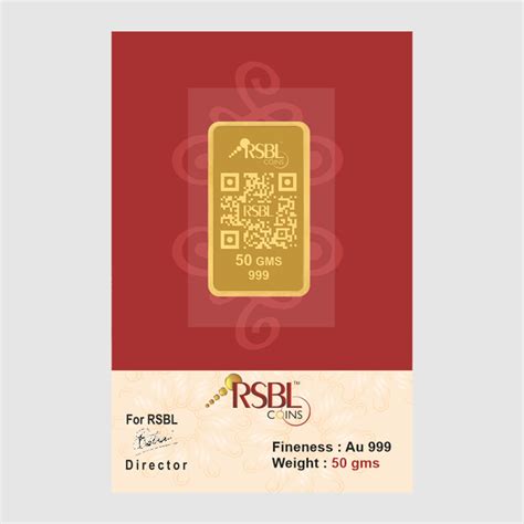 50gm 999 purity gold bar – RSBL eCoins