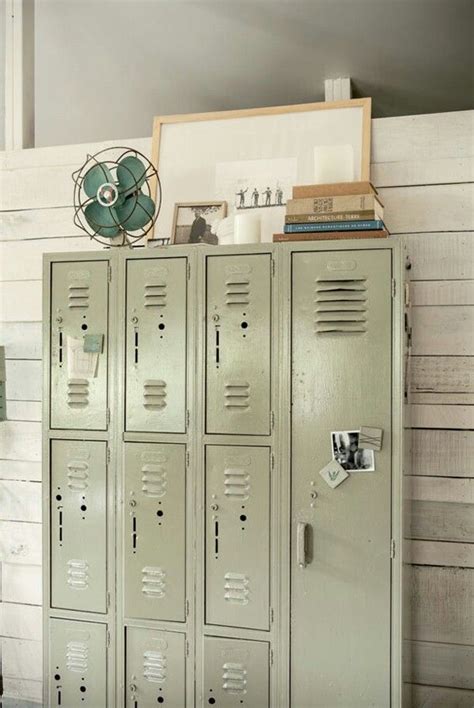 Old school lockers as office storage | Vintage lockers, Locker storage, Metal lockers