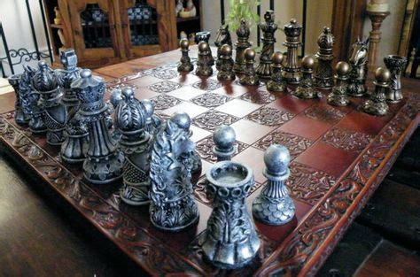 Medium Ornate Chess Set/ Pieces Board Not by litttleme1969 on Etsy, £70.00 | medieval times ...