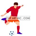 Animated soccer player kicking the ball animation . #123088 | Graphics Factory