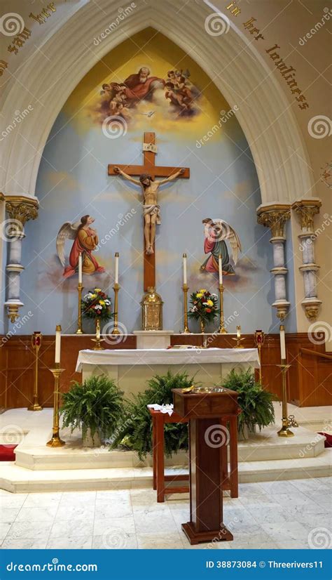 Catholic Church Altar Stock Photo - Image: 38873084