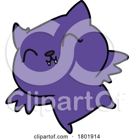 Cartoon Clipart Cute Vampire Bat by lineartestpilot #1801914