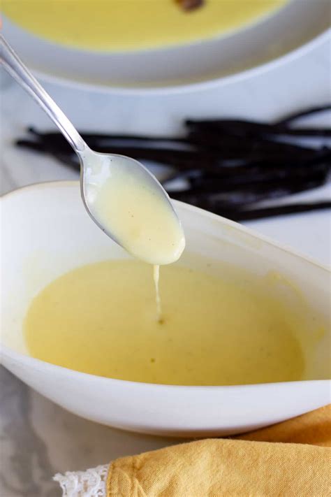 How to Make Crème Anglâise [Vanilla Sauce] | Edible Times