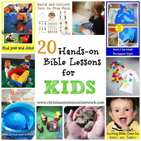 20 Hands On Bible Lessons for Kids - Christian Montessori Network