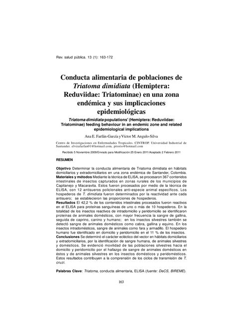 (PDF) Triatoma dimidiata populations' (Hemiptera: Reduviidae: Triatominae) feeding behaviour in ...