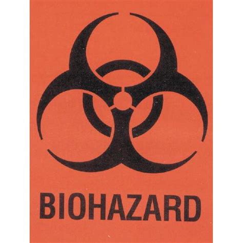 Biohazard Warning Labels