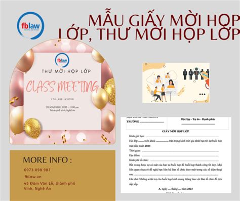 Mẫu Giấy mời họp lớp, thư mời họp lớp mới nhất - FBLAW