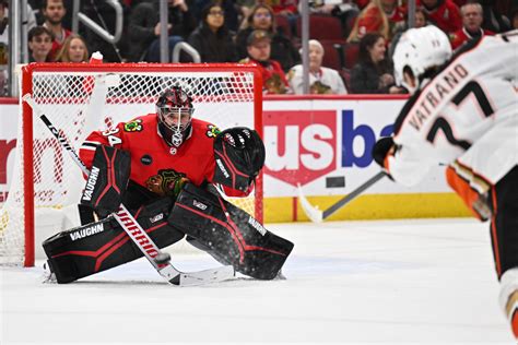 Petr Mrazek makes 37 saves vs. Anaheim Ducks in first Chicago ...