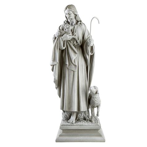 Jesus, The Good Shepherd Garden Statue - [Consumer]Catholic Gifts & More