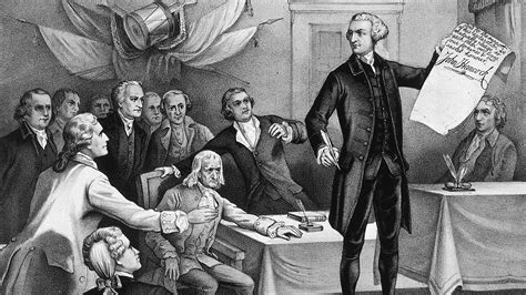 Thomas Jefferson Signing The Declaration Of Independence