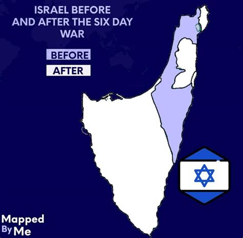 Israel before and after The Six Day War. Cr: Instagram:mappedbyme : r ...