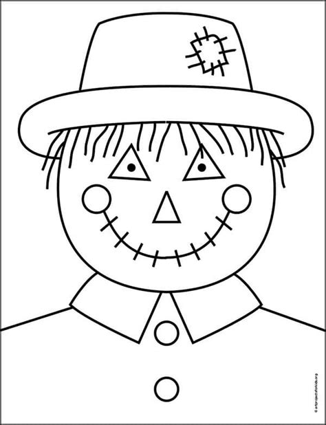 Scarecrow Hat Coloring Page