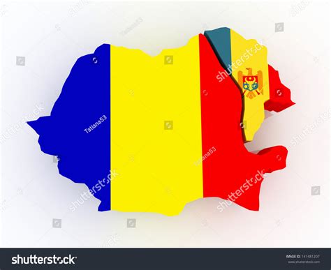 Map Romania Moldova 3d Stock Illustration 141481207 - Shutterstock