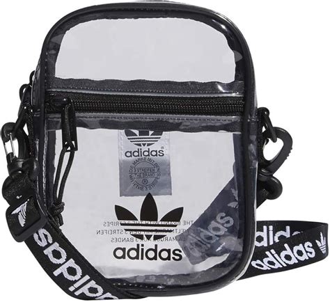 Amazon.com: adidas Originals Unisex Clear Festival Crossbody Bag, Black, ONE SIZE : Clothing ...