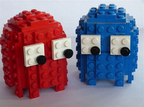 3D Pacman Ghosts | Pacman ghost, Lego pacman, Lego diy crafts