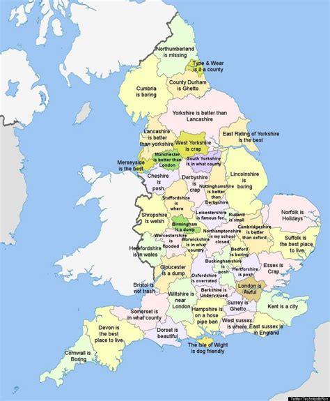 Counties Map Uk | Color 2018