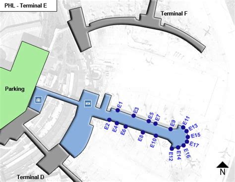 Philadelphia Airport PHL Terminal E Map