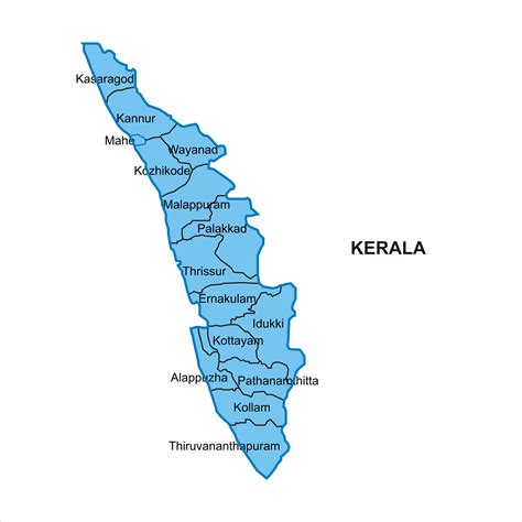 Kerala map graphic - Vector | Kerala map, Map graphic, Kerala map illustration