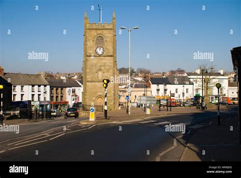 Coleford Forest of Dean Gloucestershire UK The centre of town and clock ...