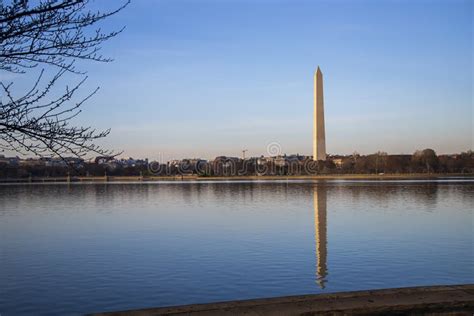 Reflection of Washington Monument on a Pond Stock Photo - Image of ...