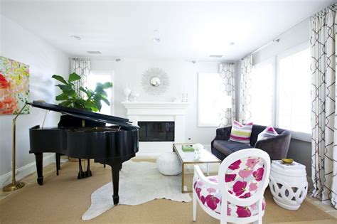 Placement Baby Grand Piano Living Room | Baci Living Room