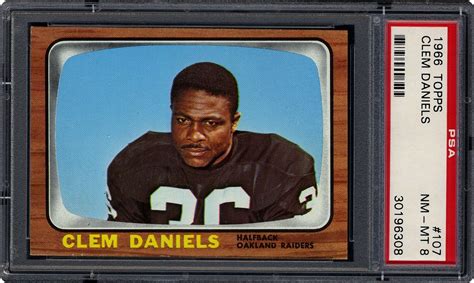 1966 Topps Clem Daniels | PSA CardFacts®