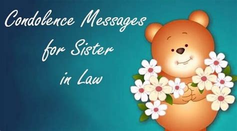 Condolence Messages for Sister in Law