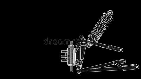 Animation of Car Suspension with Shock Absorber Stock Video - Video of suspension, tread: 262596553