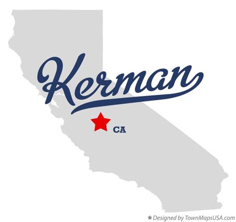 Map of Kerman, CA, California