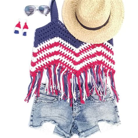 Festive red, white, and blue American crop top, 4th of July outfit ...