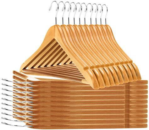 Buy Quality Wooden Hangers - Semi Contoured Hanger Set in 20-Pack ...