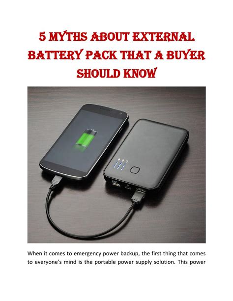 5 Myths about External Battery Pack That a Buyer Should Know by NewNow ...