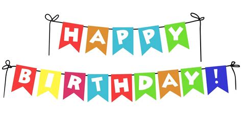 Birthday Flags Clipart