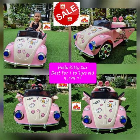 HELLO KITTY CAR Rechargeable Ride on for Kids | Lazada PH