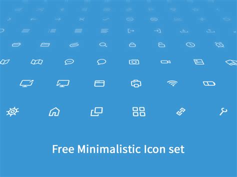 Free Minimalistic Icon Set by Matt Cooper on Dribbble