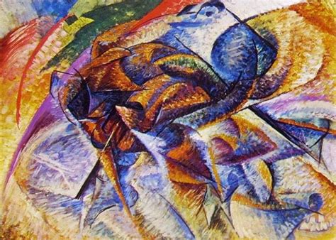 Umberto Boccioni - Dinamismo di un ciclista, 1913 | Olio su tela ...