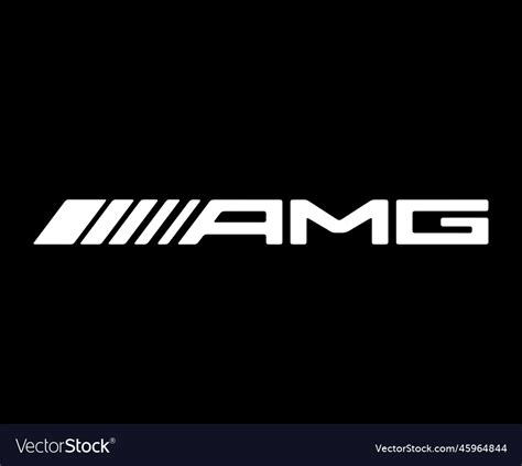 Amg brand logo symbol white and black name design Vector Image