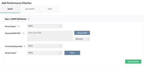 Add SNMP Monitor | OpManager Help