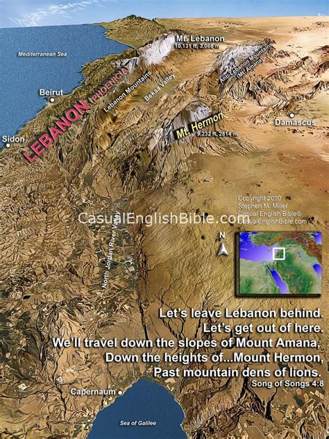 Lebanon Maps and Videos - Casual English Bible